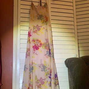 XS woman’s designer long evening sun dress sleeveless by: Walter Baker